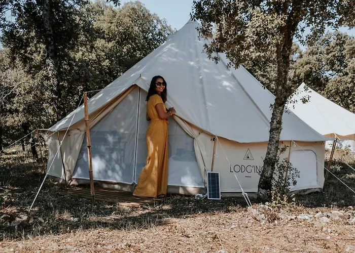 Luxusní stan Lodg'ing Nature Camp Luberon Saint-Michel-lʼObservatoire